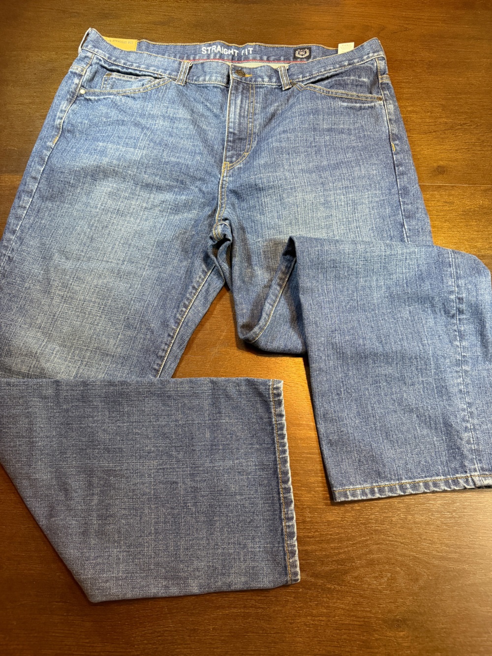 Chaps Straight Leg Jeans Men's 38x30 Medium Wash Denim Classic Heritage